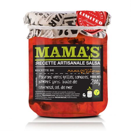 mamas salsa Poivrons grillés en morceaux, tomates