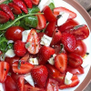 MyEpcierie Salade tomates fraises mozzarella balsamique