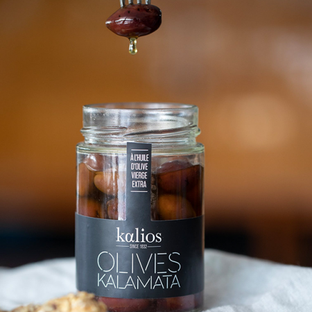 Olives Kalamata Kalios à l'huile d'olive