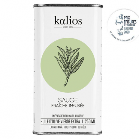 Huile d'olive infusée Sauge Kalios