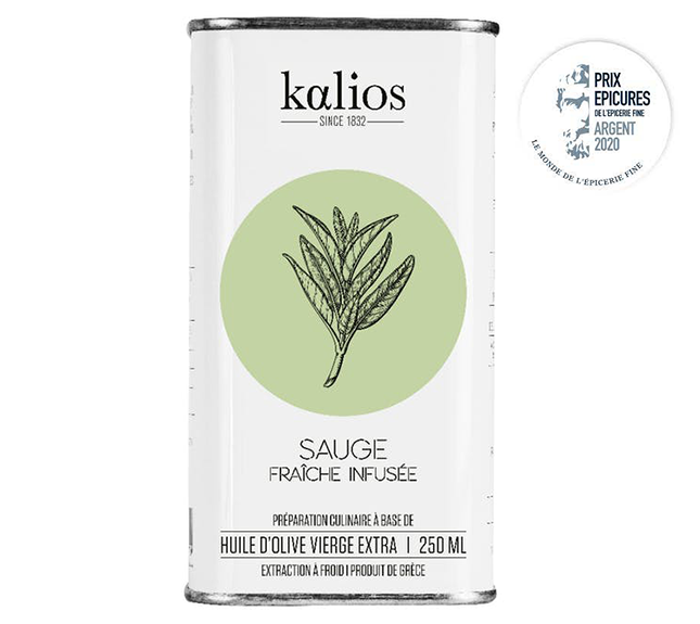 Huile d'olive infusée Sauge Kalios