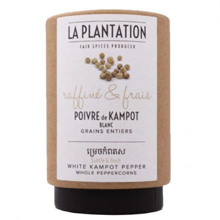 La Plantation Poivre de Kampot Blanc 50g MyEpicerie