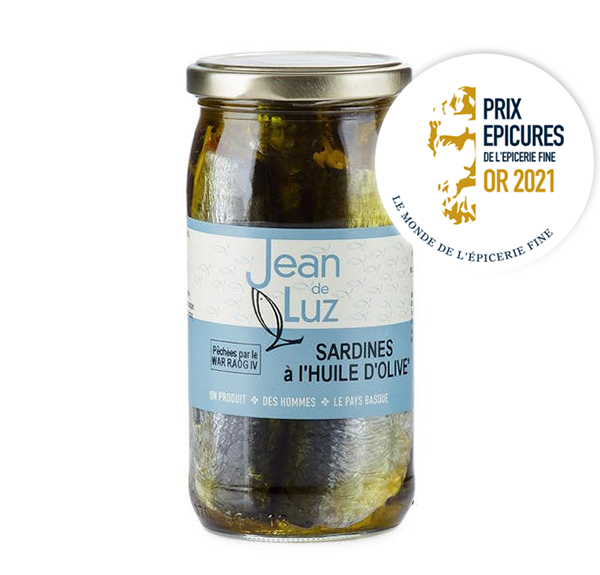 JEAN DE LUZ Sardines à l'huile d'olive Bio 320g MyEpicerie