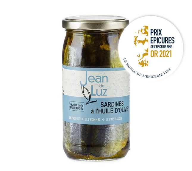 JEAN DE LUZ Sardines à l'huile d'olive Bio 320g MyEpicerie