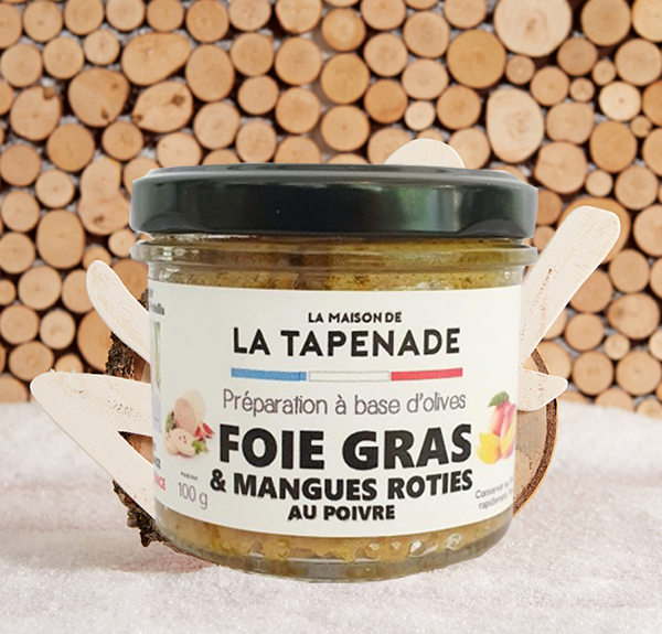 MAISON LA TAPENADE Foie gras et mangues rôties au poivre 100g MyEpicerie