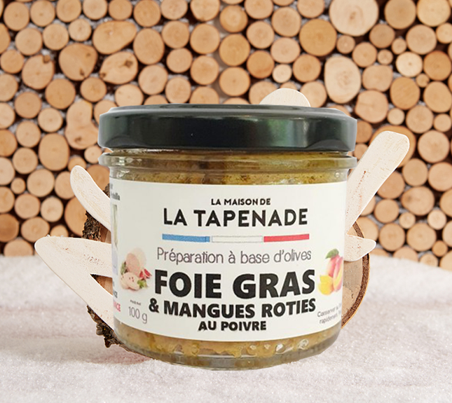 MAISON LA TAPENADE Foie gras et mangues rôties au poivre 100g MyEpicerie