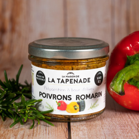 MAISON LA TAPENADE Poivrons et romarin100g MyEpicerie