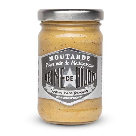 Reine de Dijon Moutarde Poivre noir de Madagascar100g MyEpicerie