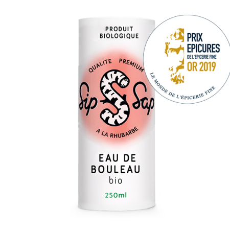 SIP SAP Eau bouleau pétillante Rhubarbe 25cl MyEpicerie