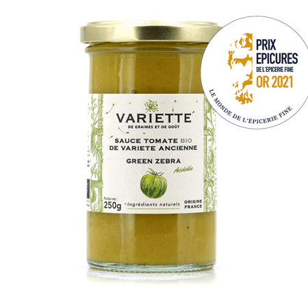 VARIETTE Sauce tomate Green Zebra 250g MyEpicerie