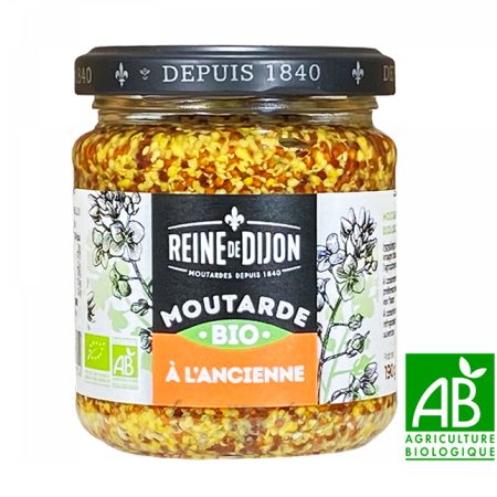 Reine de Dijon Moutarde 0 L'ancienne BIO 190g MyEpicerie