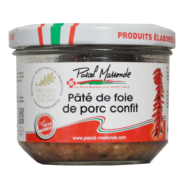 MyEpicerie Pâté de Foie de Porc Confit 180g Pascal Massonde